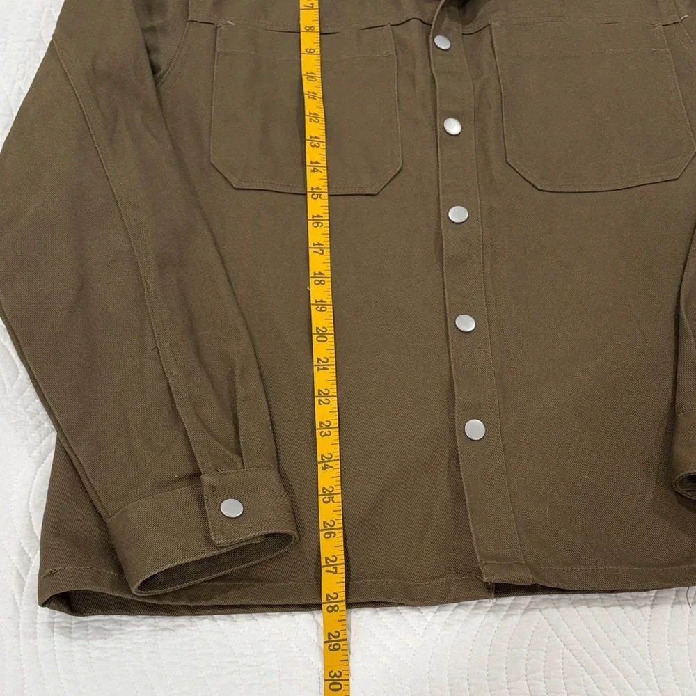 River Island Trucker Brown Denim Jacket - Picture 4 of 6